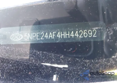 2017 Hyundai Sonata Se z USA, uszkodzony, nr VIN 5NPE24AF4HH442692